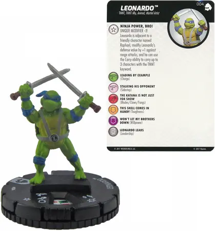 Leonardo #004 TMNT Shredder's Return Gravity Feed (Sin Carta)